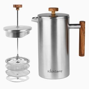 Large Stainless Steel French Press Coffee Maker (1.5L/50oz)